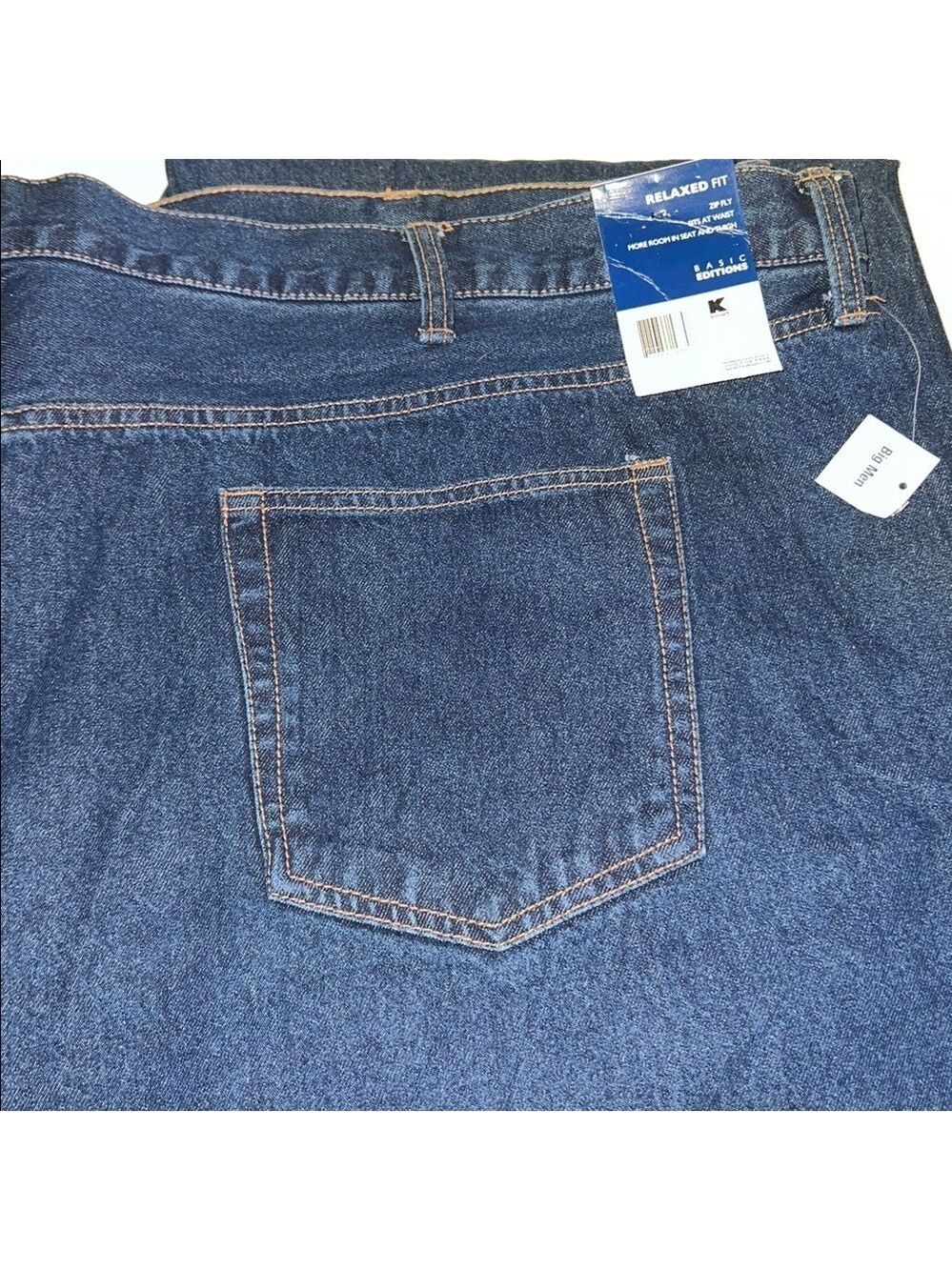 Basic Editions Relaxed Fit Plus Size Blue Jeans